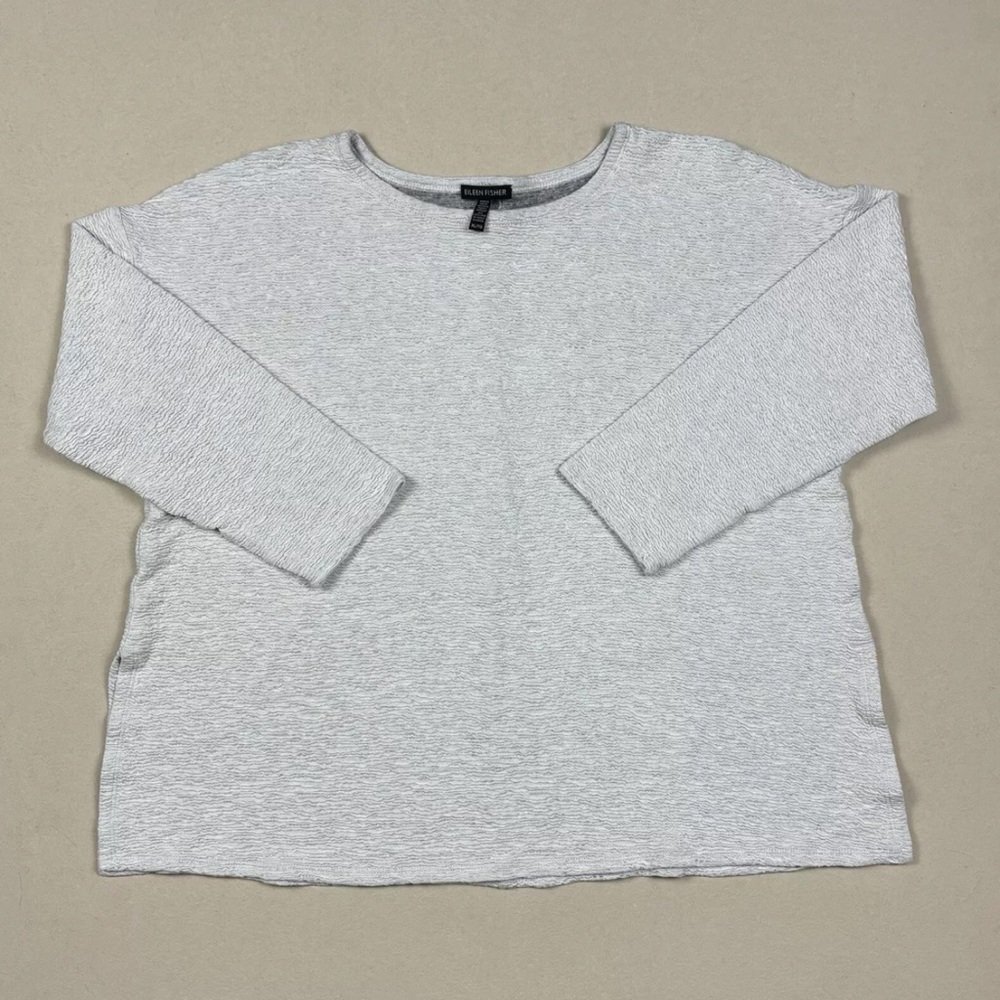 Eileen Fisher Women’s Size XL Tencel Blend Sweater Sustainable Gray Classic USA